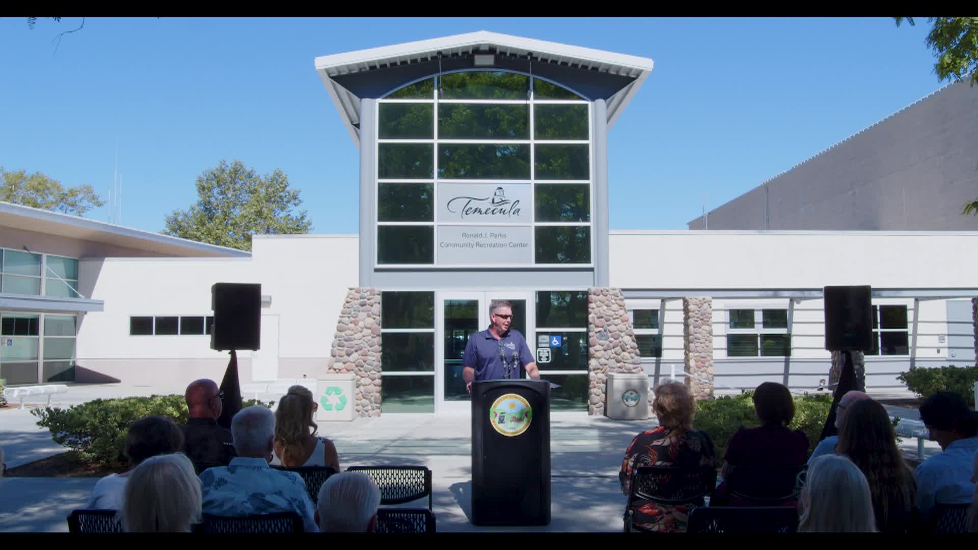 Ronald J Park Community Recreation Center Dedication