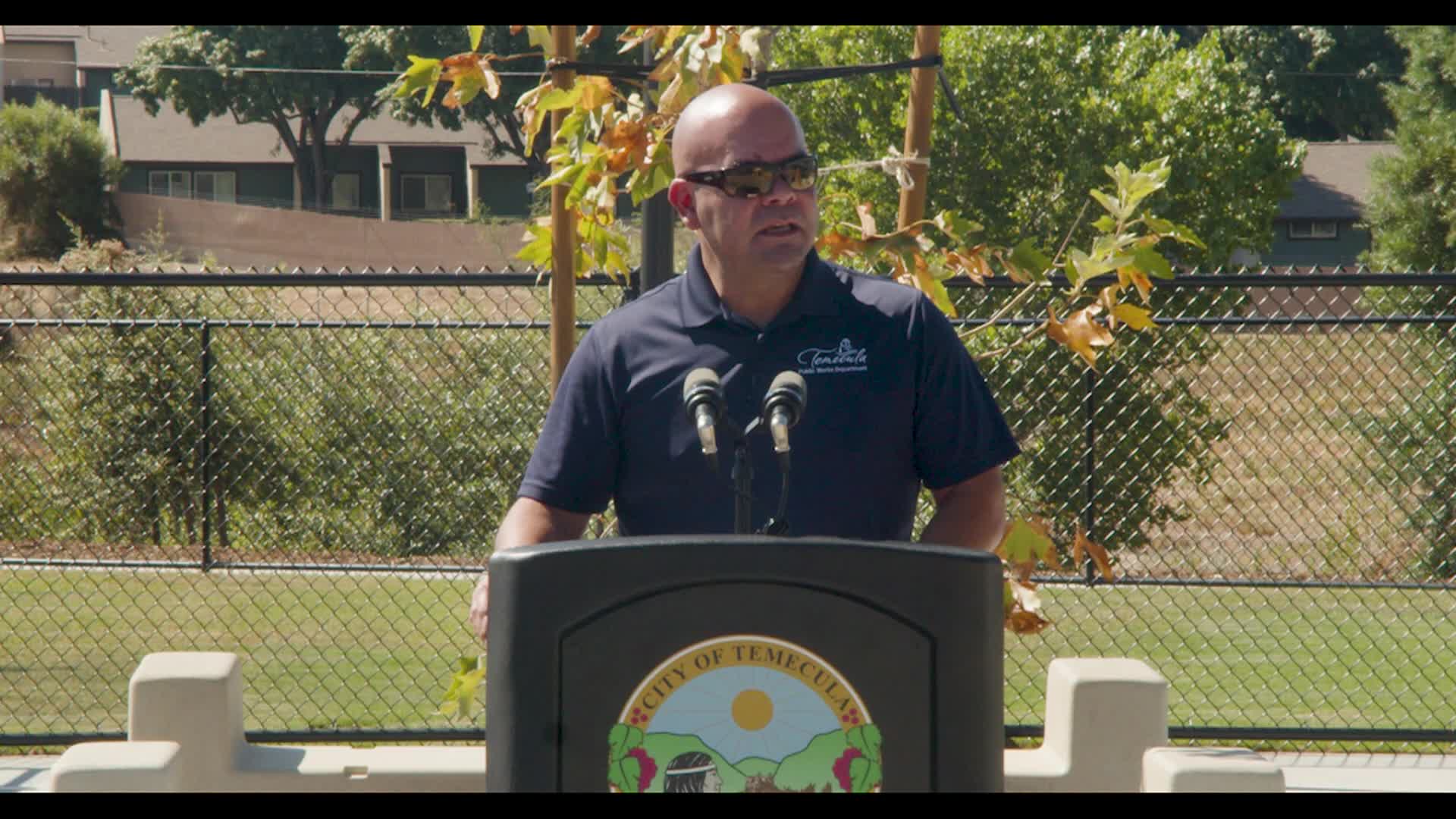 Ribbon Cutting Dog Park at Mike Naggar Park